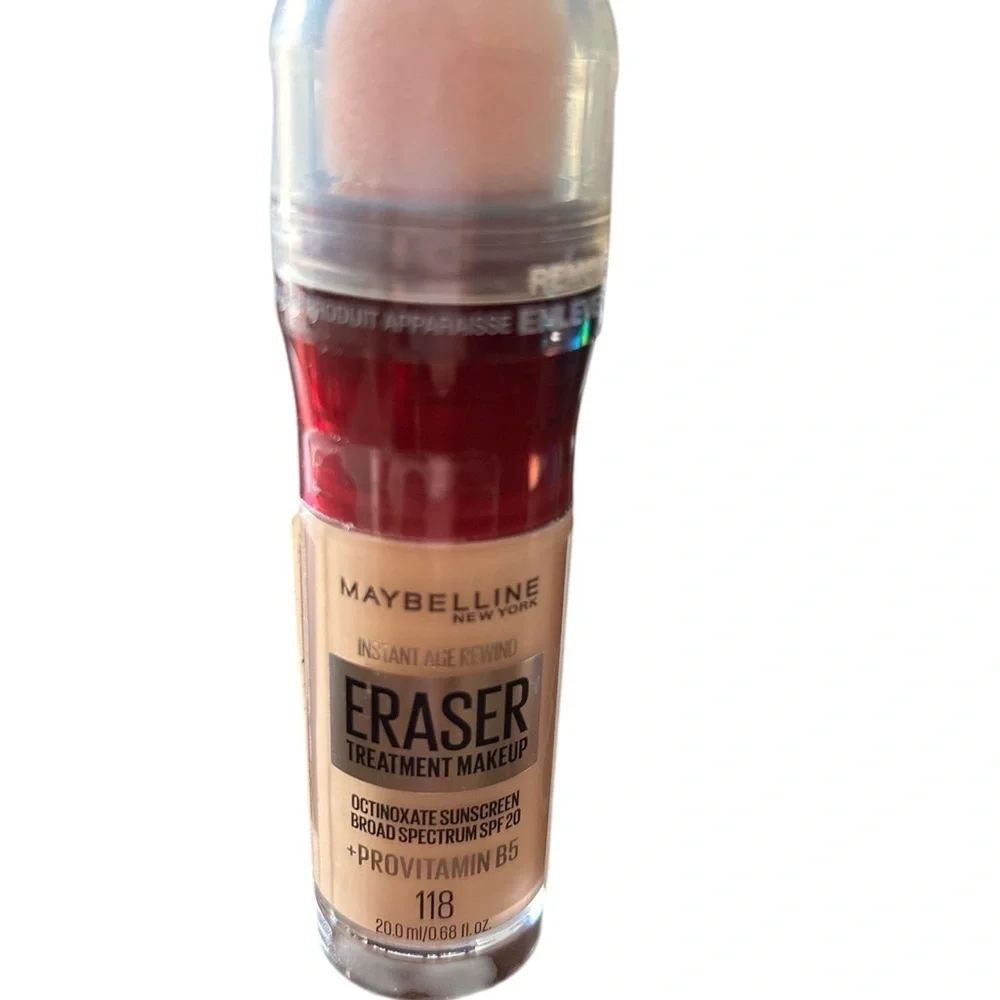 $10 for 2 bottles Maybelline Eraser Treatment Makeup - Expires: 3/2025